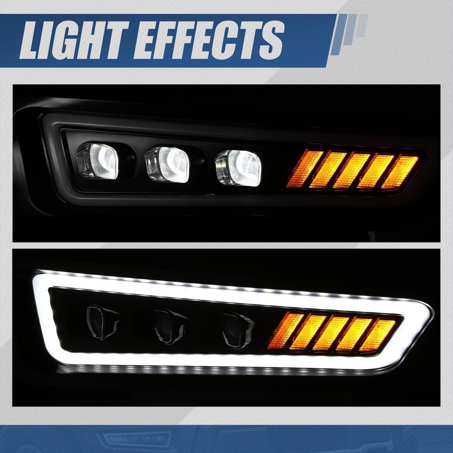 Luces de Niebla LED Auto Dynasty Tri-Proyector para Ford F150 Raptor 2017-2020