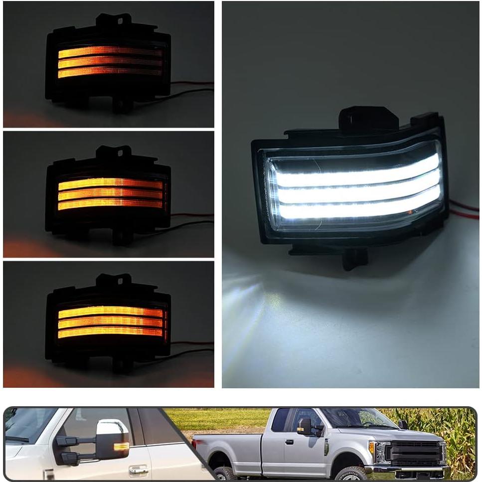 Luces de Espejo Lateral LED Ford F150 F250 F350 2015-2023