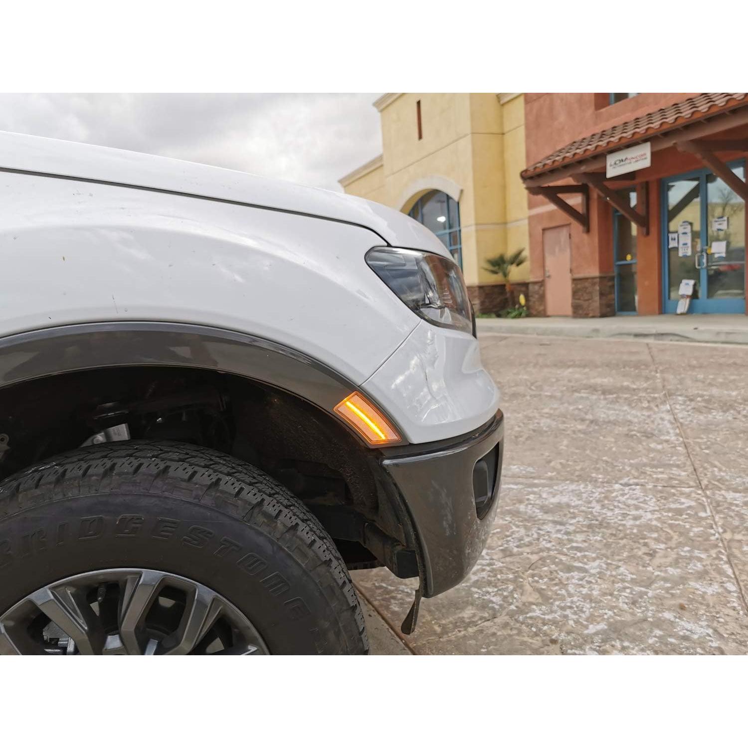 Luz de Marcador Lateral LED Ámbar iJDMTOY para Ford Ranger 2019+