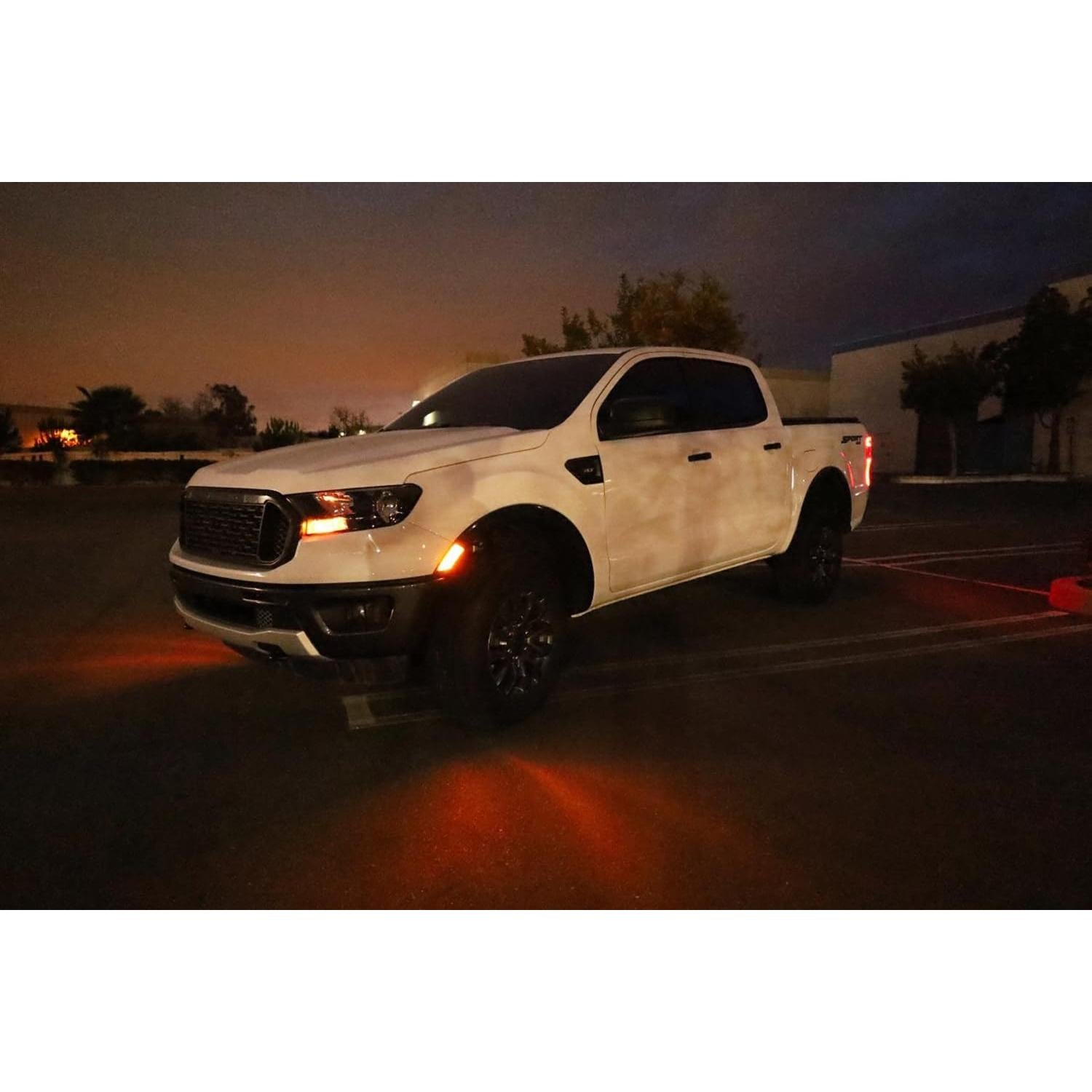 Luz de Marcador Lateral LED Ámbar iJDMTOY para Ford Ranger 2019+