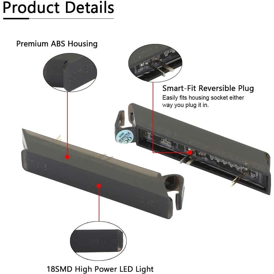 Luces de señal de giro LED Gempro para Ford F150 Raptor 2004-2014