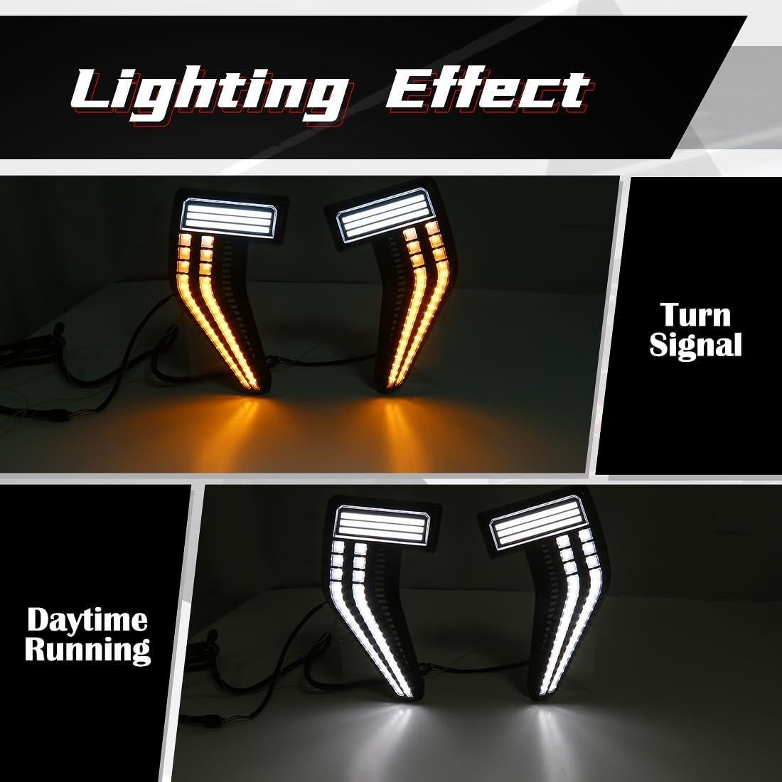 Luces de Marcador Lateral LED AFOGGEST para Ford F150 2021-2024