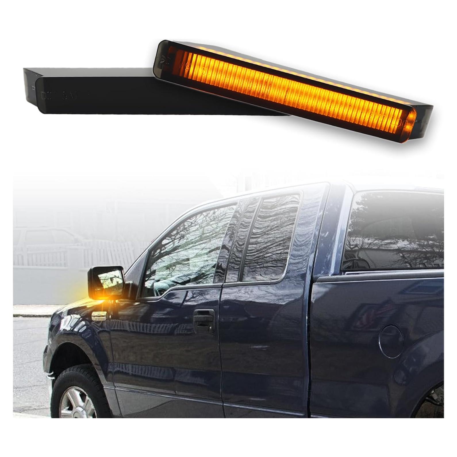 Kit de Luces de Señal de Giro LED Ámbar ZDEERAOTO para Ford