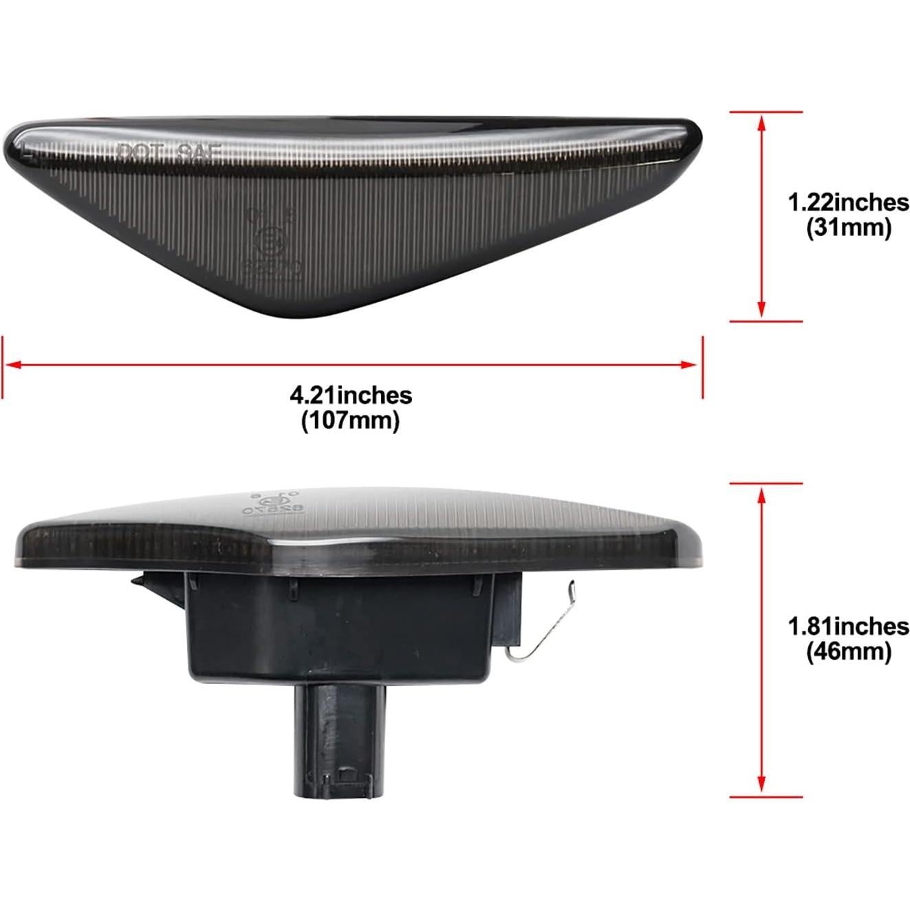 Luces de Marcador Lateral LED Ámbar Secuencial NSLUMO E46 2004-2006