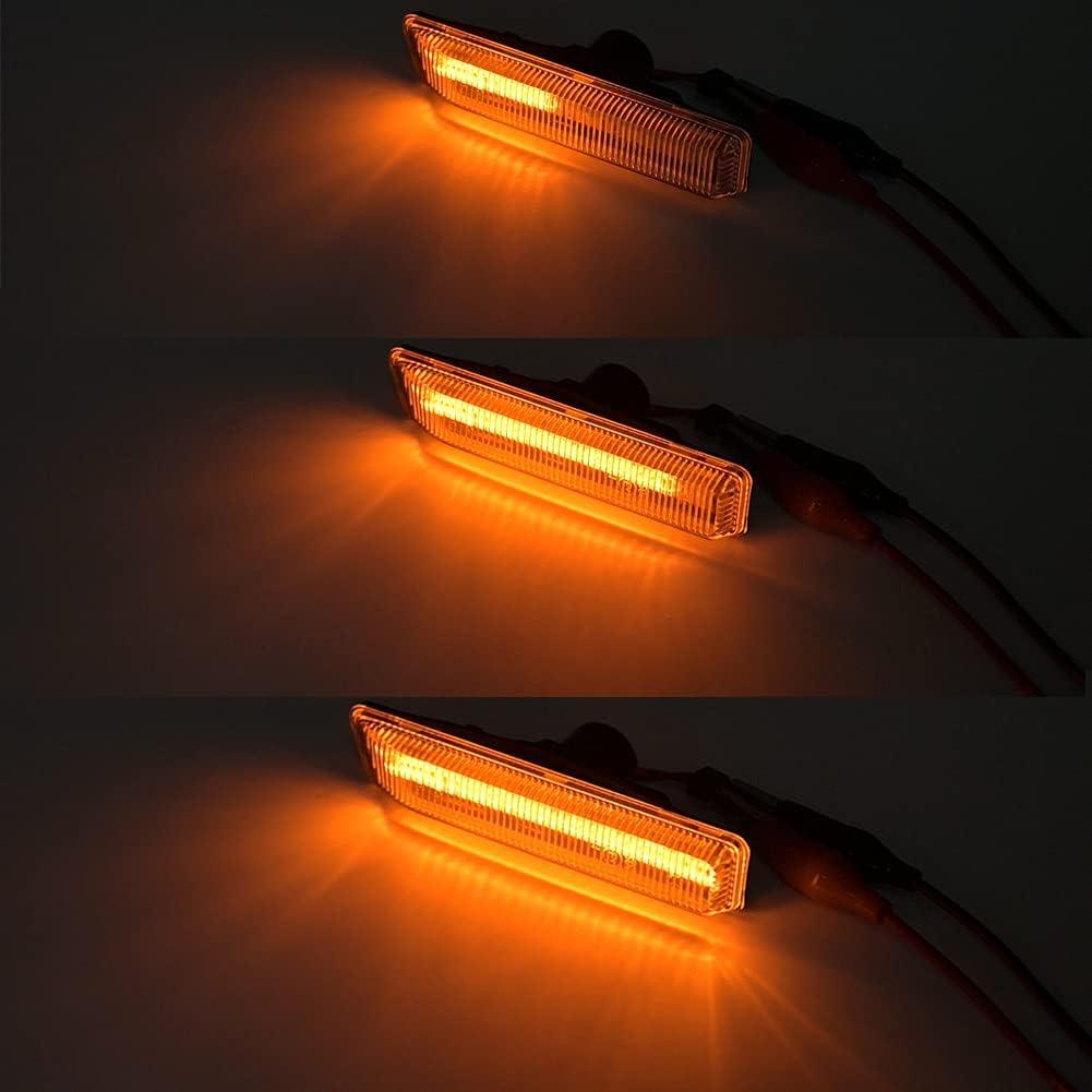 2 Piezas Luz de Marcador Lateral LED Ámbar BMW E36 E53