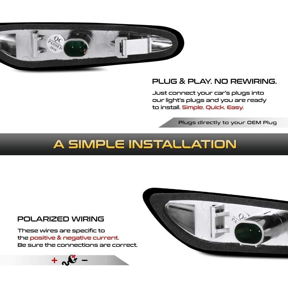 Luz LED Marcador Lateral VIPMOTOZ Ahumada para BMW E82 E88 E90 E91 E92 E93 E60 E61 E83