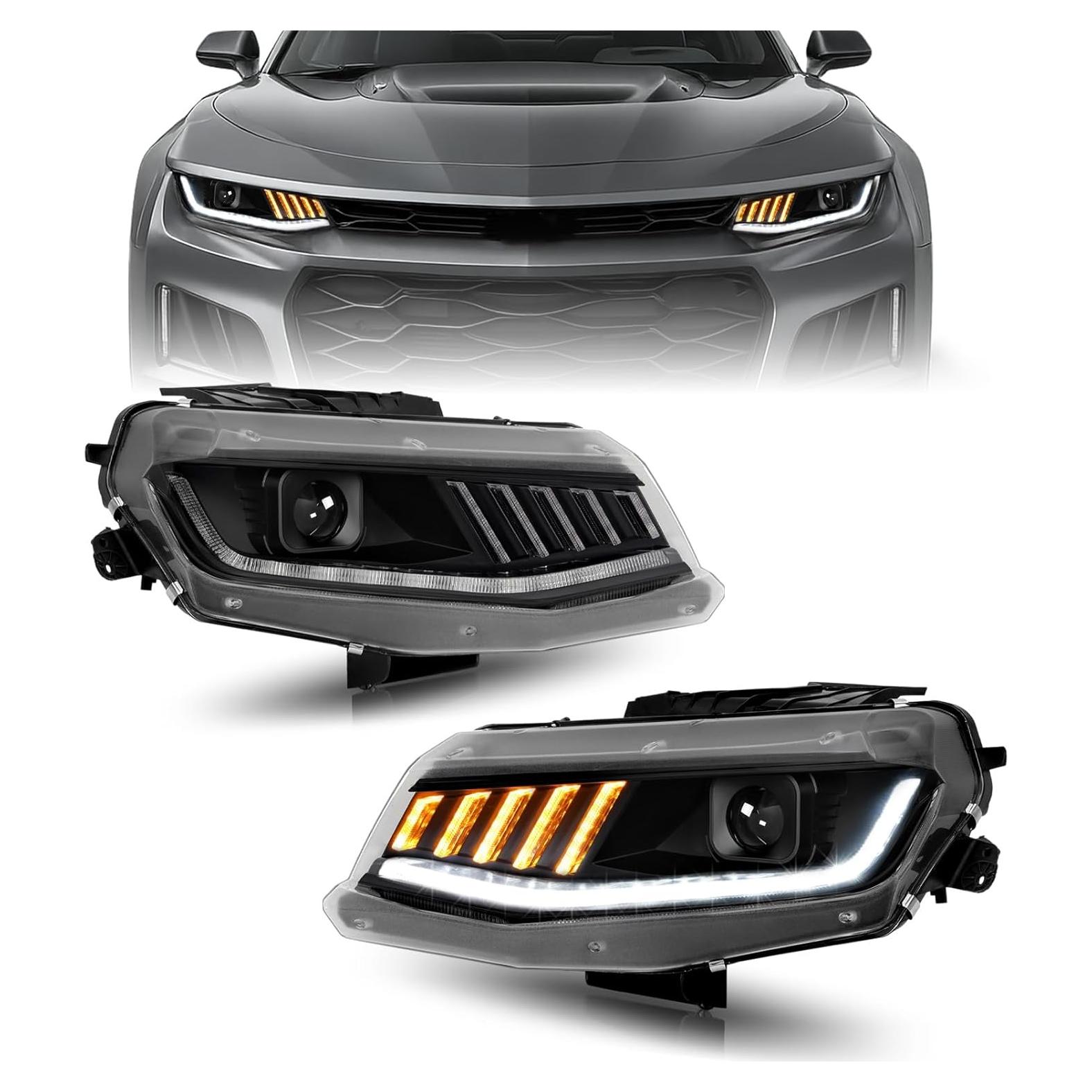 Faros HECASA LED Secuencial para Chevrolet Camaro 2016-2022