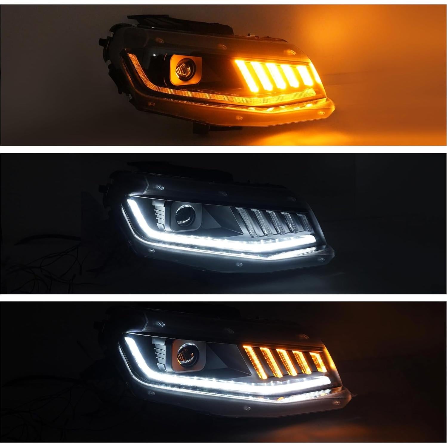 Faros HECASA LED Secuencial para Chevrolet Camaro 2016-2022