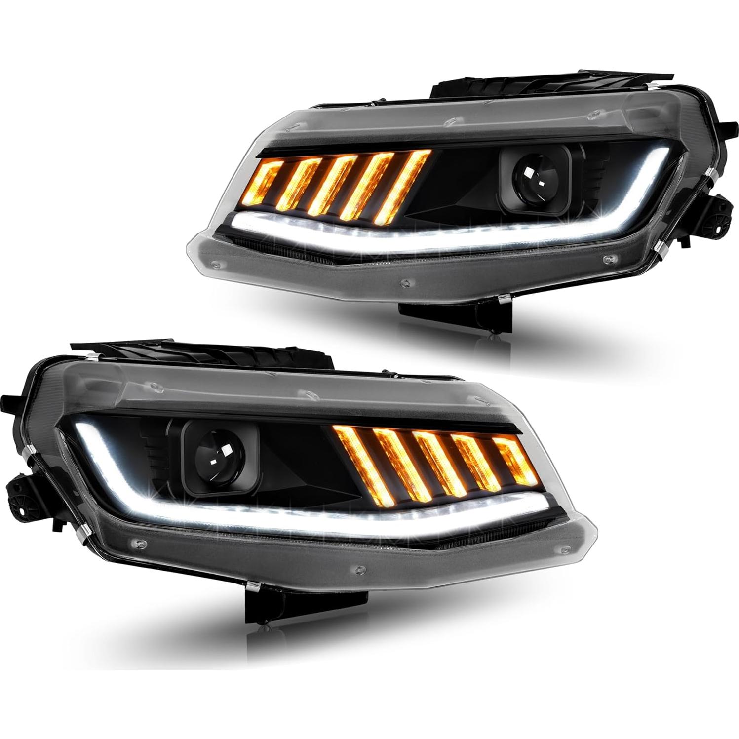 Faros HECASA LED Secuencial para Chevrolet Camaro 2016-2022