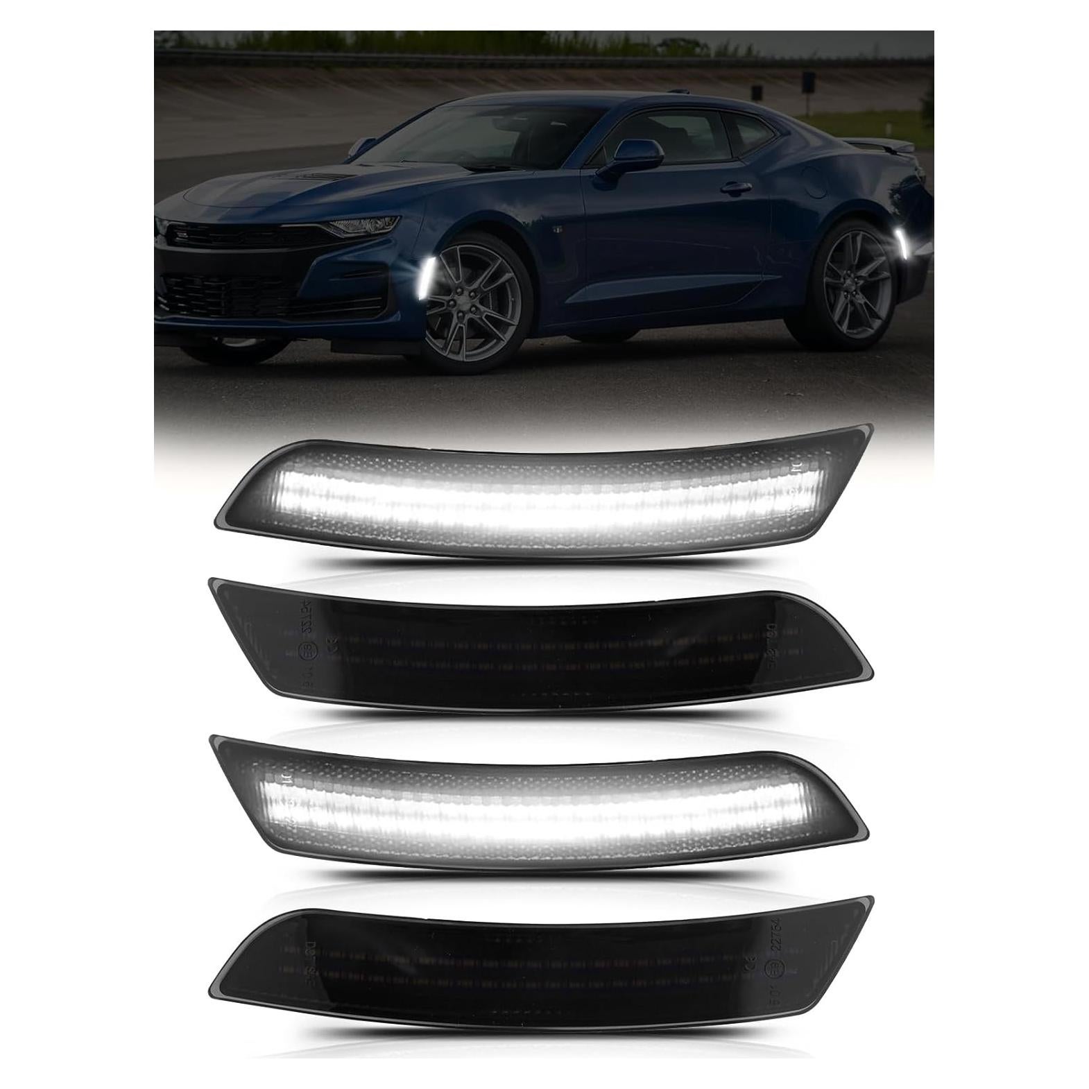 Luz de Marcador Lateral LED GDUKOP para Chevy Camaro 2016-2023