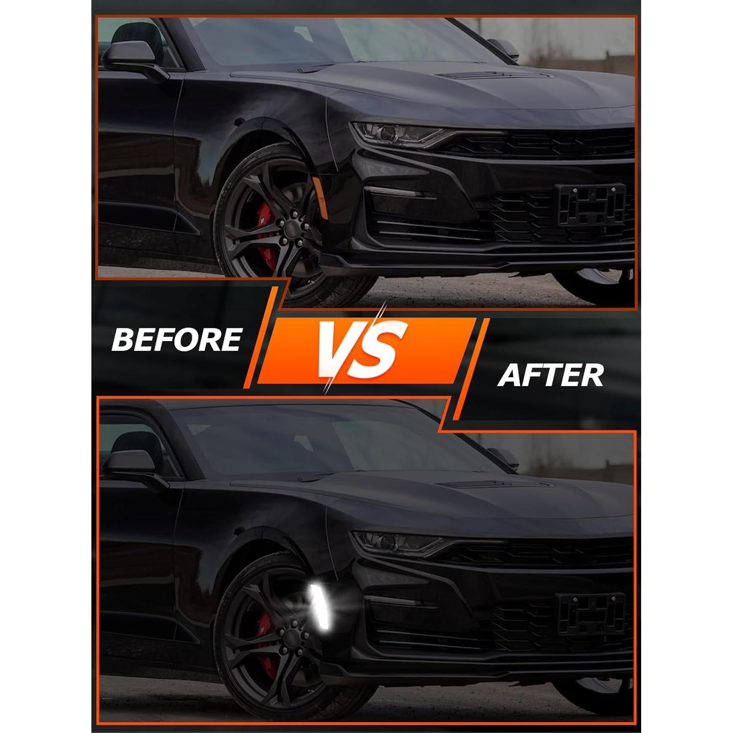 Luz de Marcador Lateral LED GDUKOP para Chevy Camaro 2016-2023