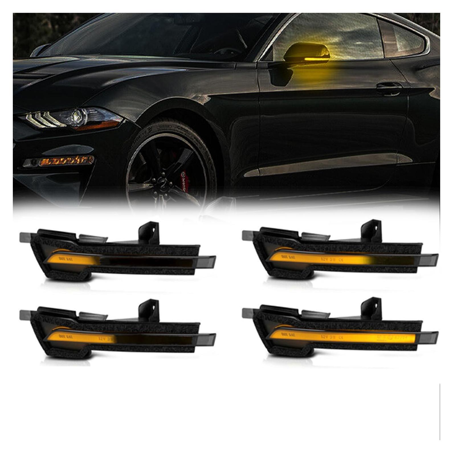 Luz de Señal de Giro LED Secuencial Gsdmsye para Ford Mustang 2015-2022