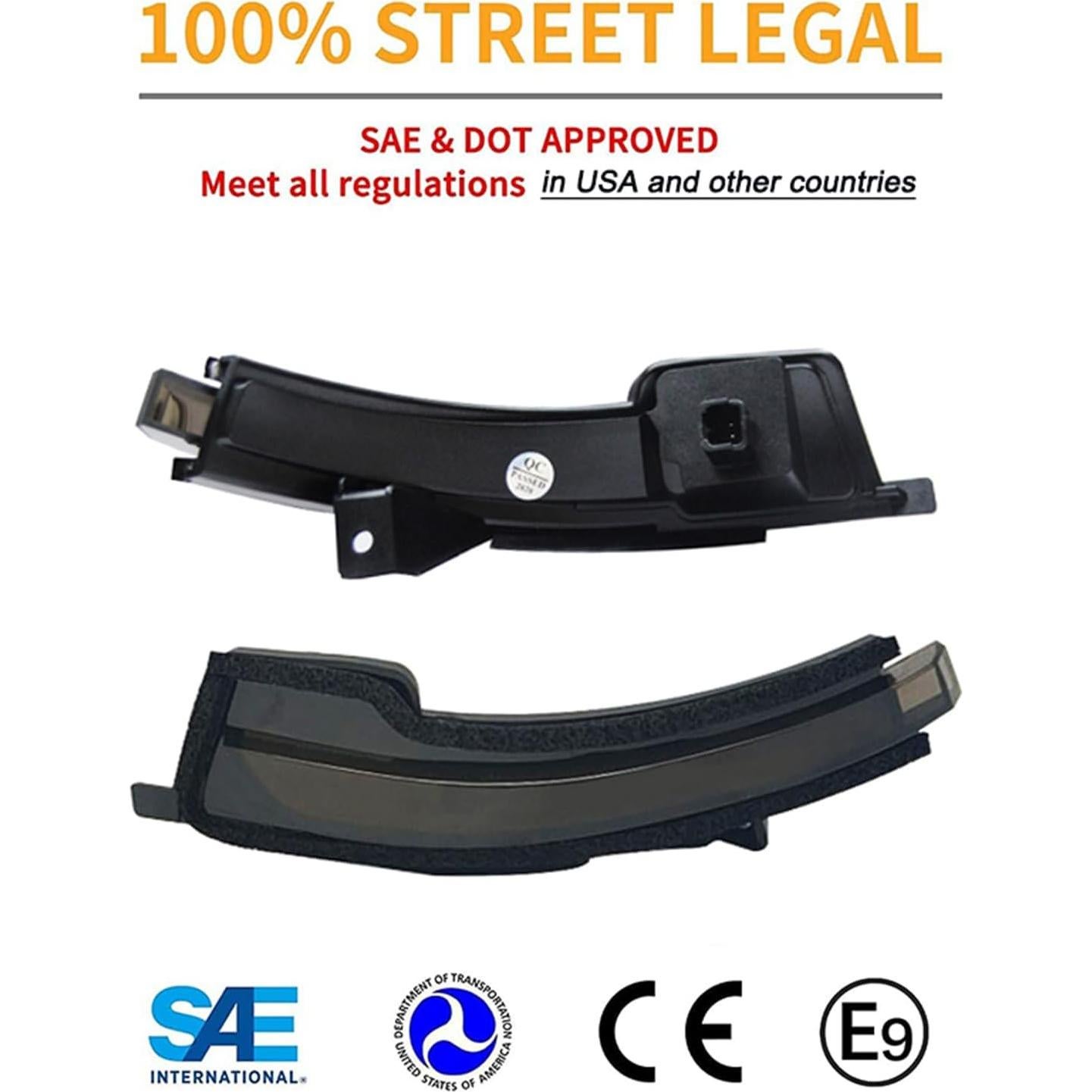 Luz de Señal de Giro LED Secuencial Gsdmsye para Ford Mustang 2015-2022