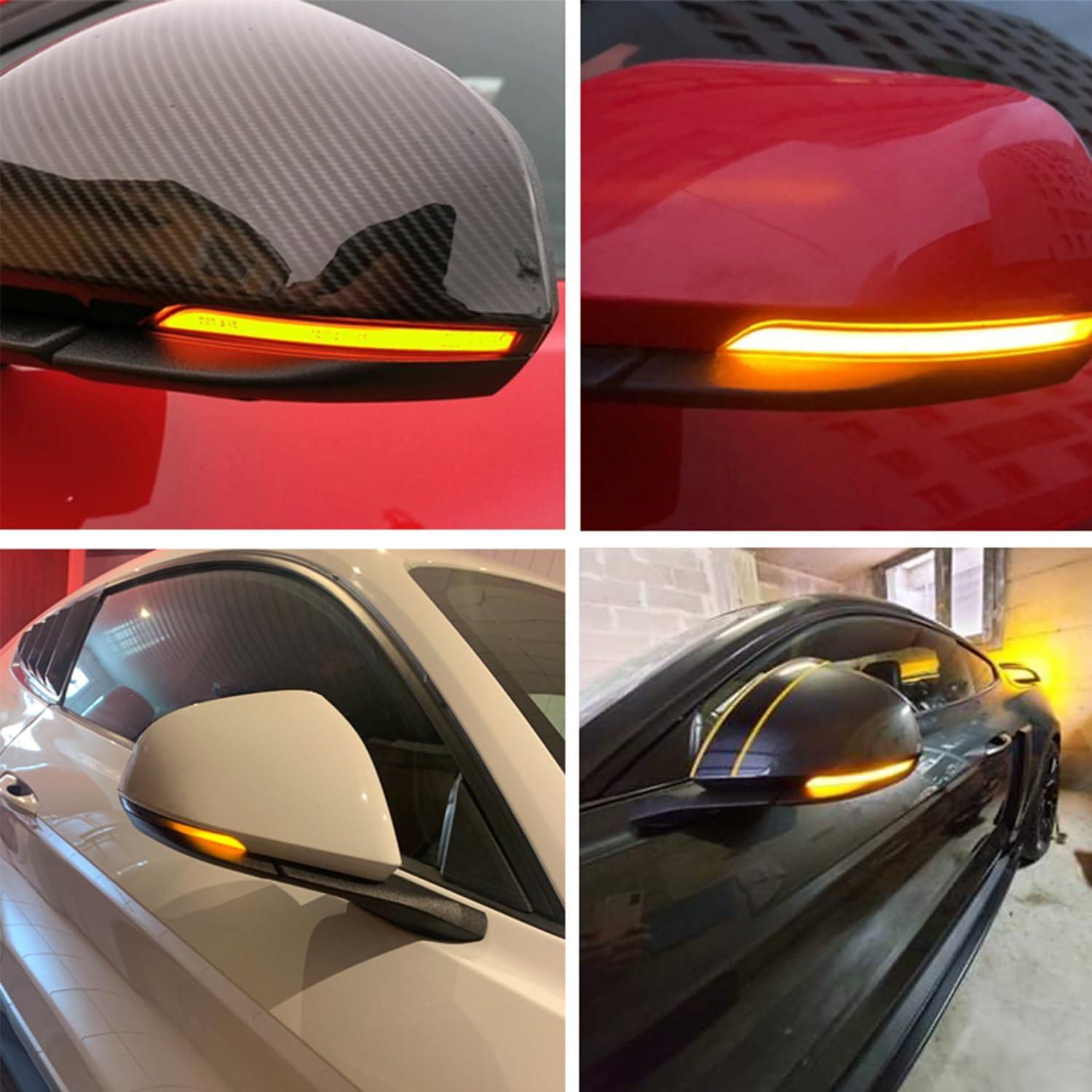 Luz de Señal de Giro LED Secuencial Gsdmsye para Ford Mustang 2015-2022