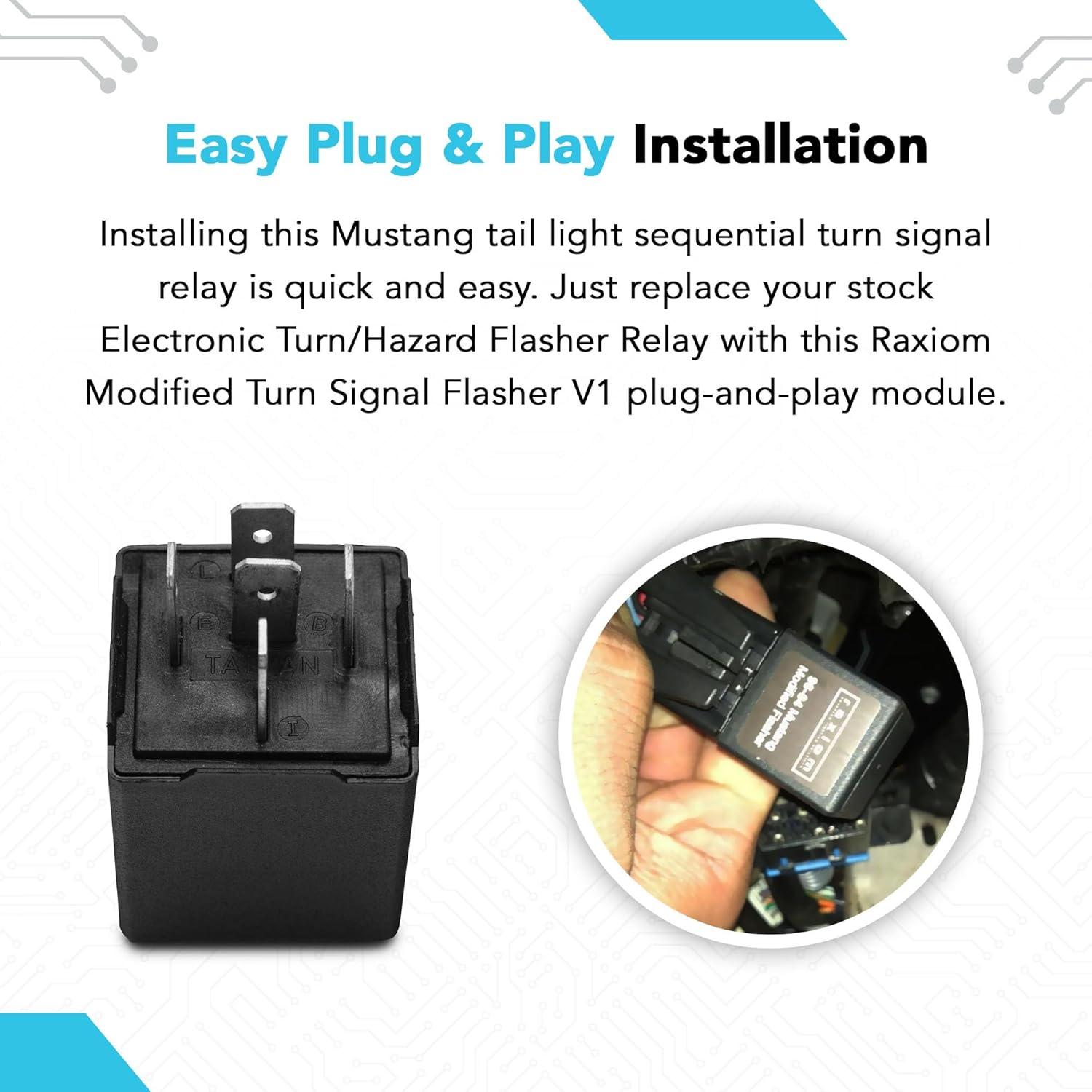 Flasher de Señal de Giro Raxiom V1 para Mustang 1996-2004