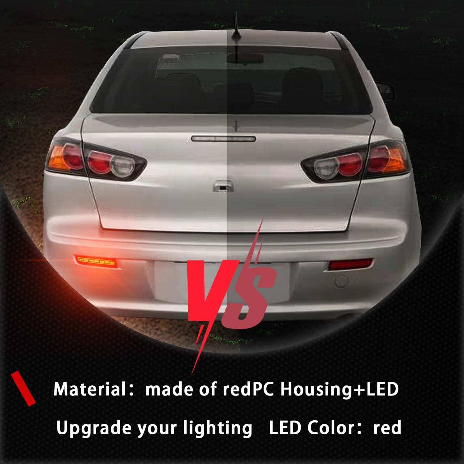 Reflector LED Trasero PGTOPONE para Mitsubishi Lancer y Outlander