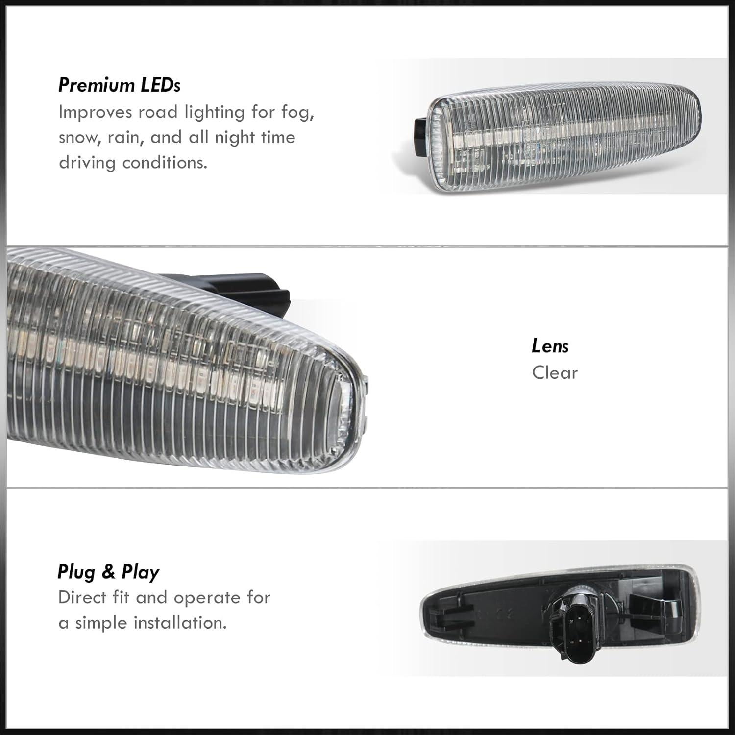 Luces de Marcador Lateral LED AJP para Lancer y Outlander