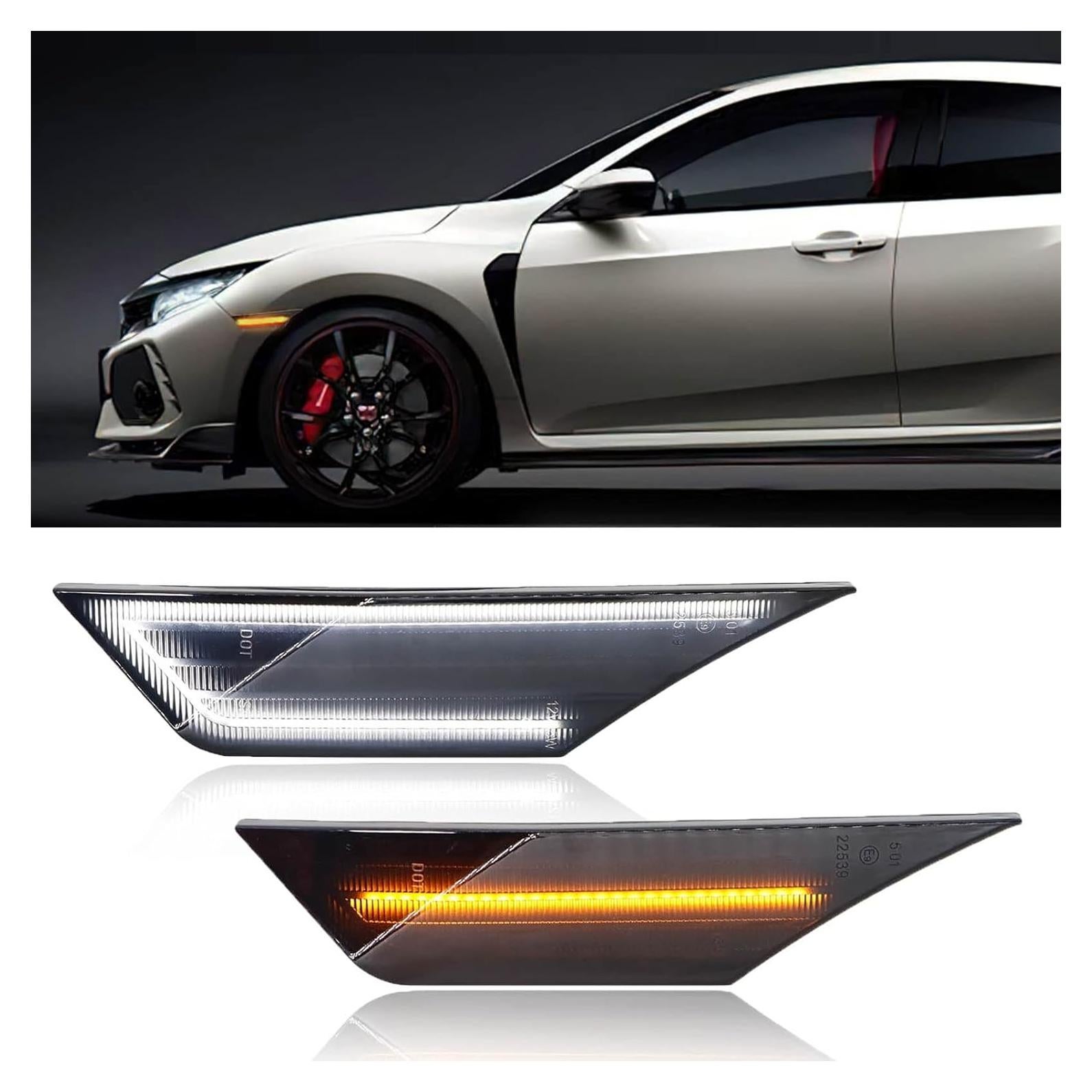 Luz LED Marcador Lateral AUTOXBERT para Honda Civic 2016-2021