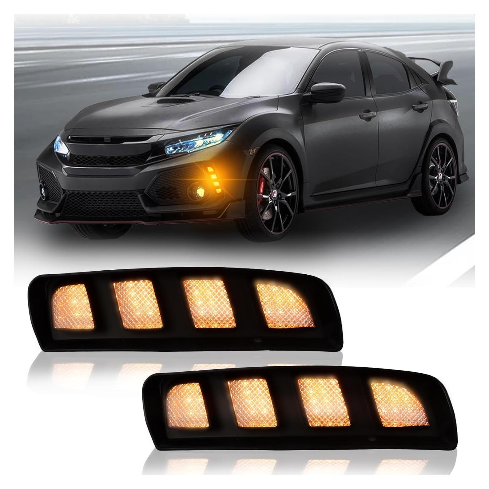 Luz LED de Circulación Diurna y Antiniebla para Honda Civic Type R 2017-2021