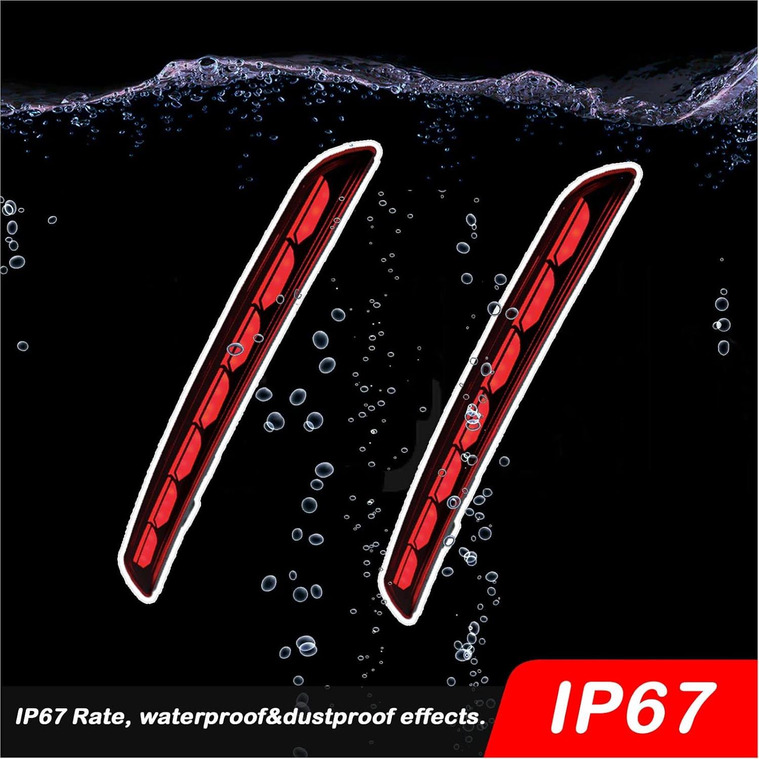 Luz de Niebla Trasera LED KEEGTBOX para Honda Civic 2022-2023