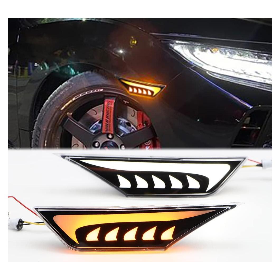 Luz de Marcador Lateral LED Dreamseek para Honda Civic 2016-2022