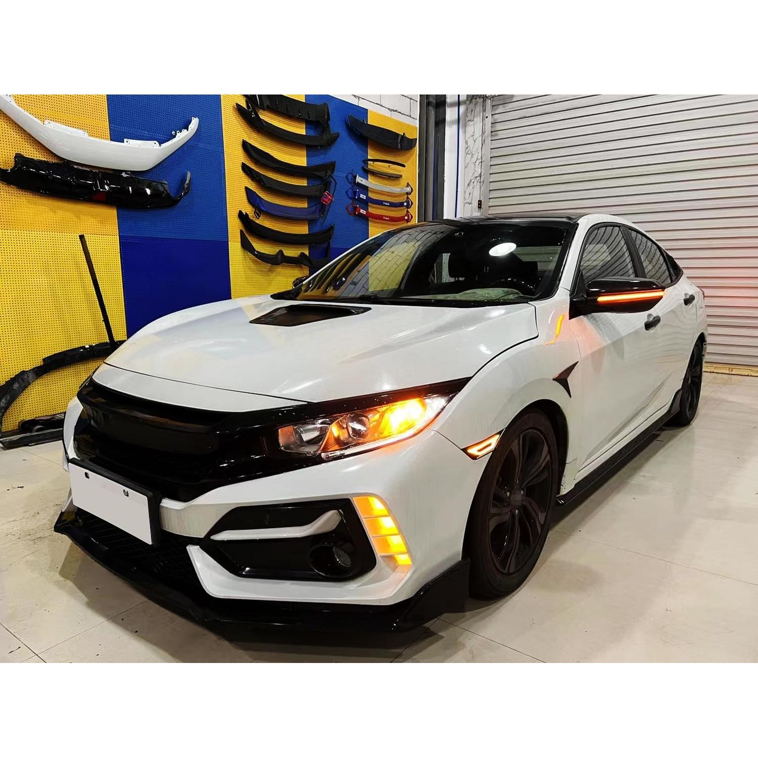 Kit Luz Diurna LED Switchback iJDMTOY para Honda Civic Type-R 2017-2021