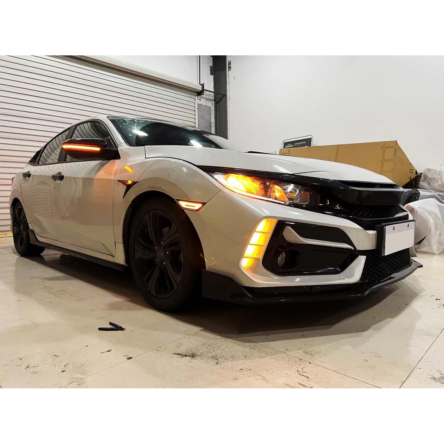 Kit Luz Diurna LED Switchback iJDMTOY para Honda Civic Type-R 2017-2021