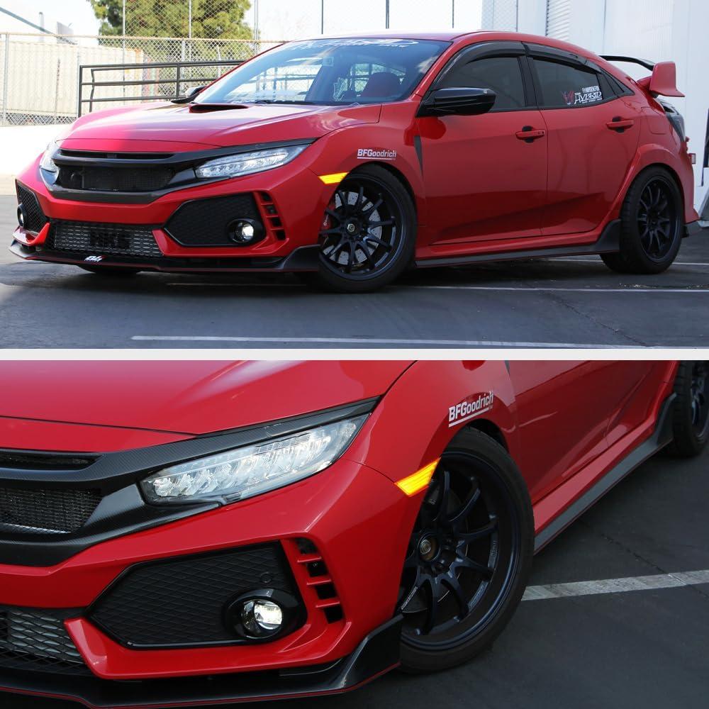 Luz de Marcador Lateral LED Ámbar VIPMOTOZ para Honda Civic 2016-2021