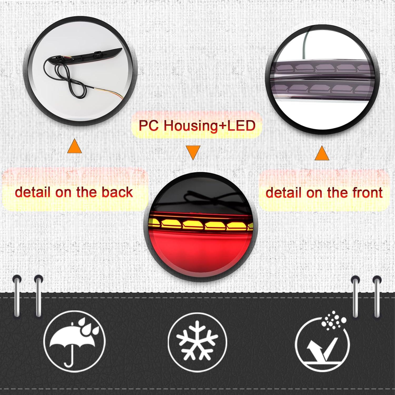 Lámparas de Niebla LED Ahumadas para Honda Civic 2022-2024