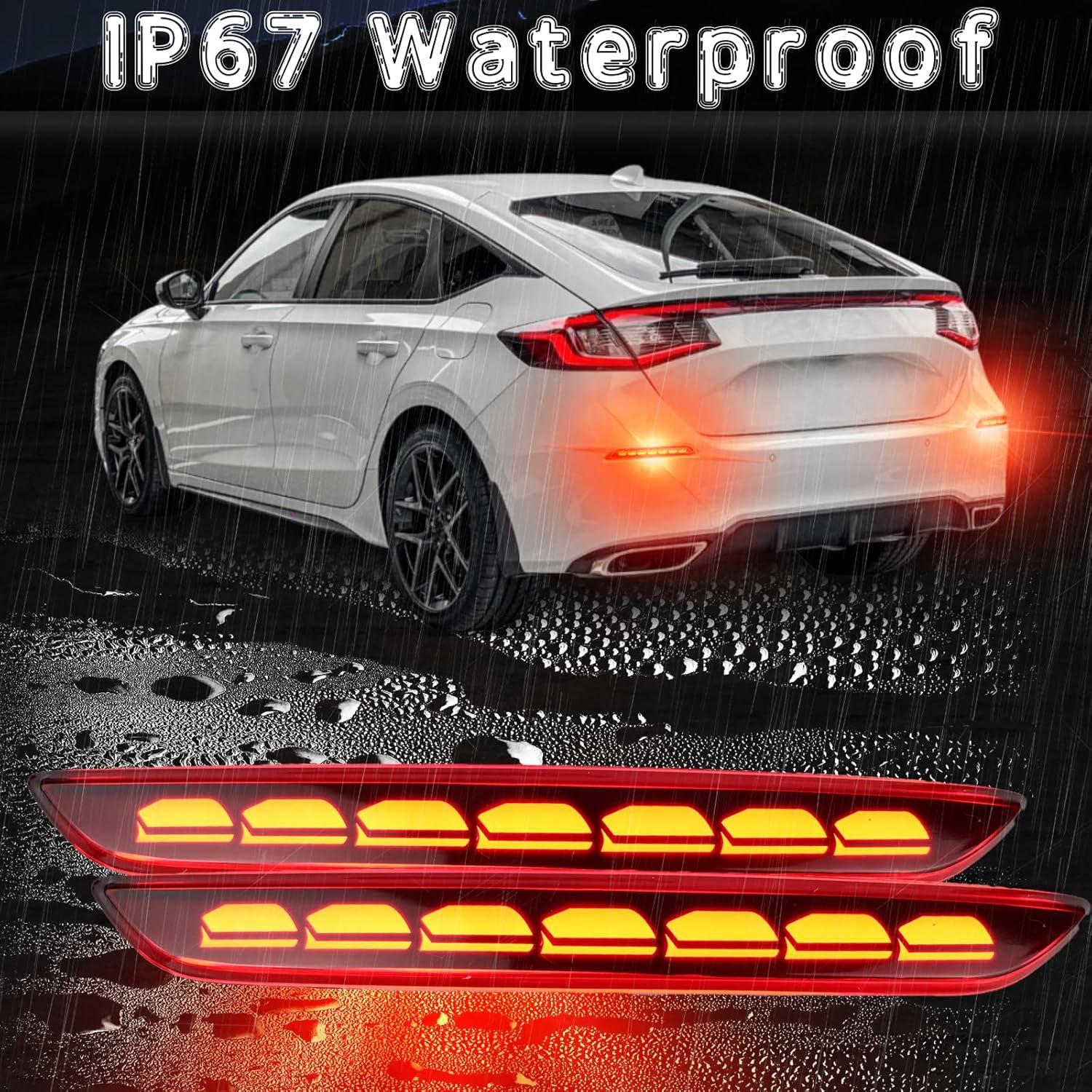 Lámparas de Niebla LED Ahumadas para Honda Civic 2022-2024