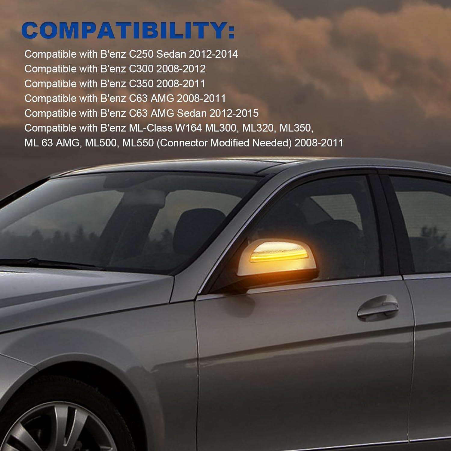 Luces de Señal de Giro LED HTZCMOTO para Espejo Lateral