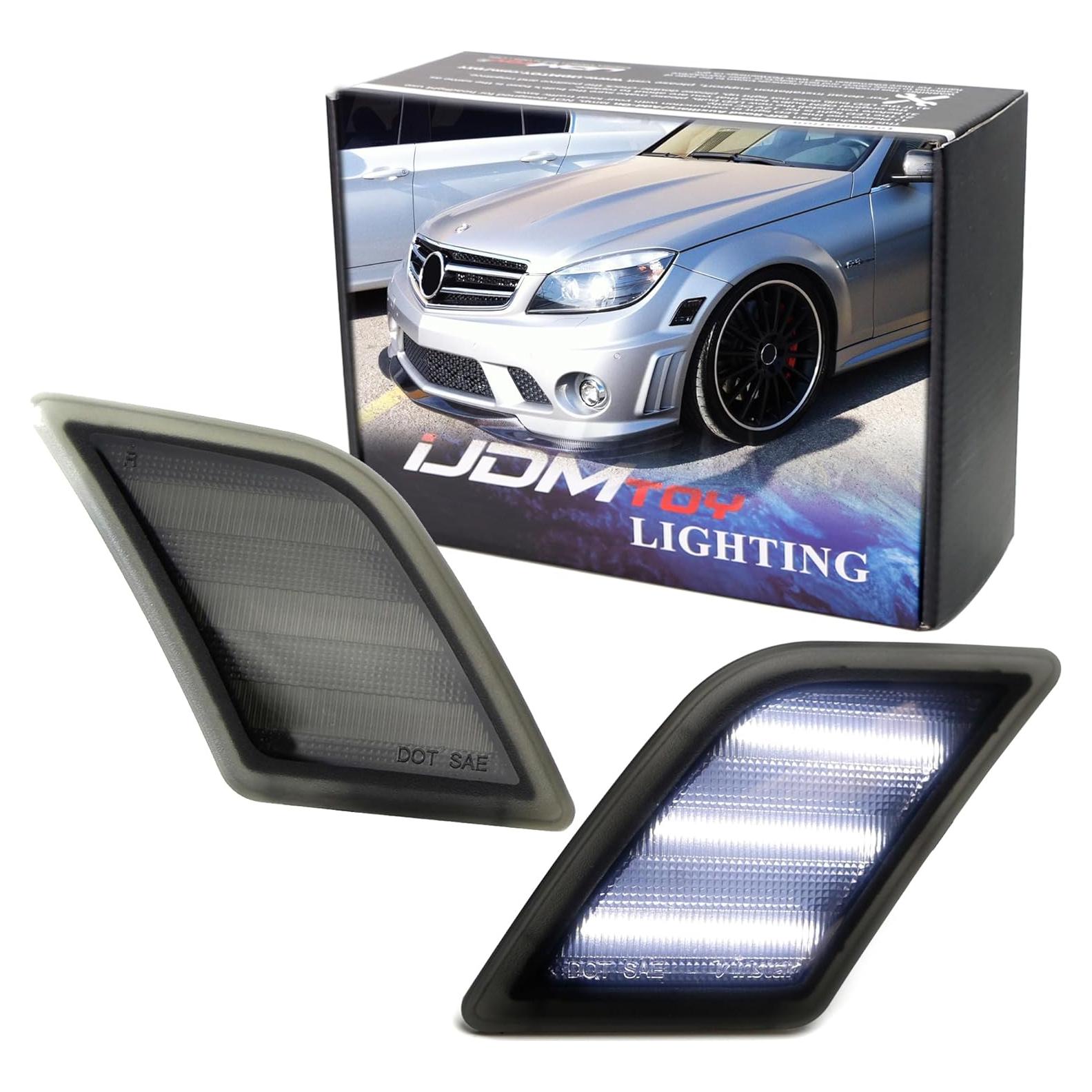 Luz Marcador Lateral LED iJDMTOY Ahumada para Mercedes W204