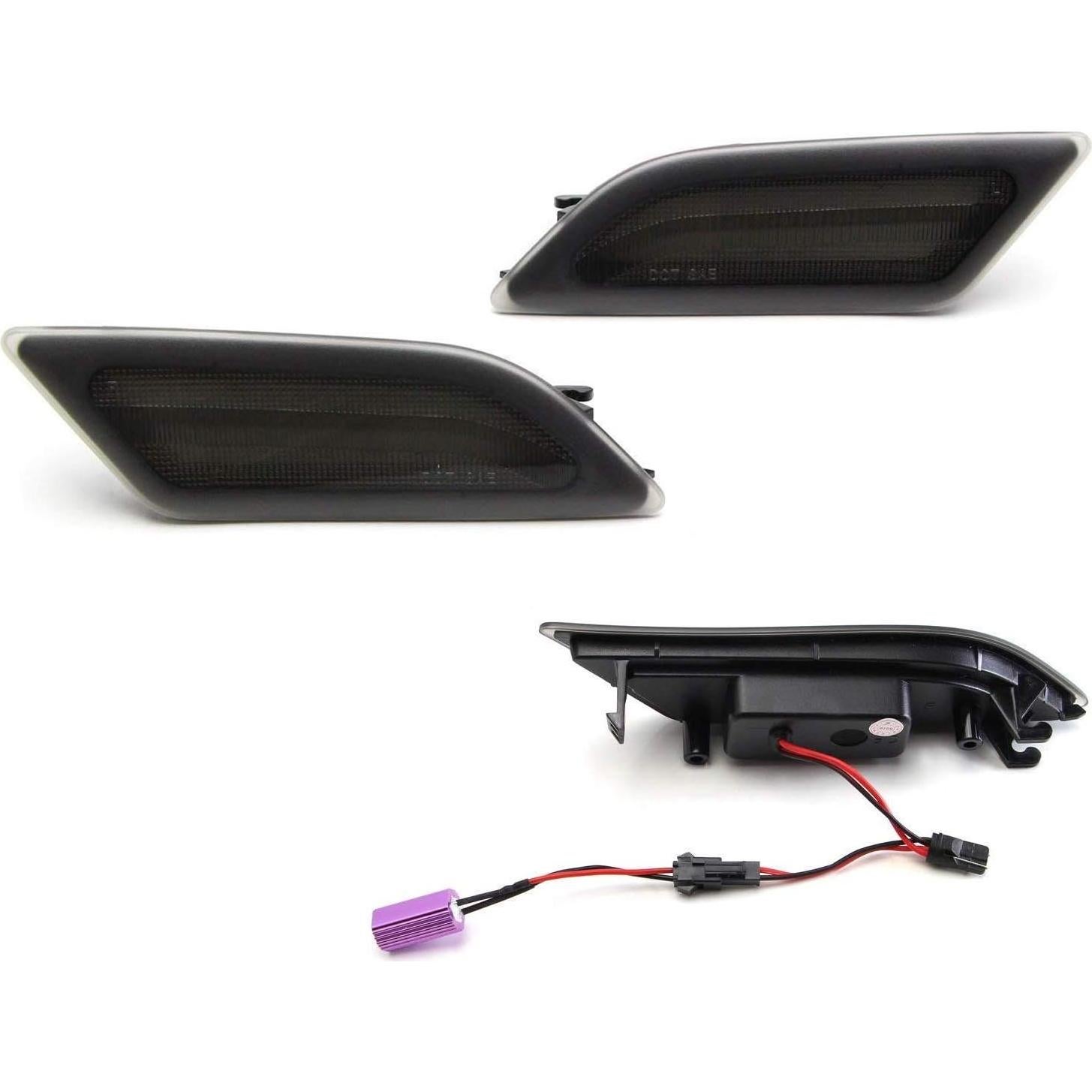 Kit Luz Marcador Lateral LED Ahumada Ámbar iJDMTOY para Mercedes 2012-14