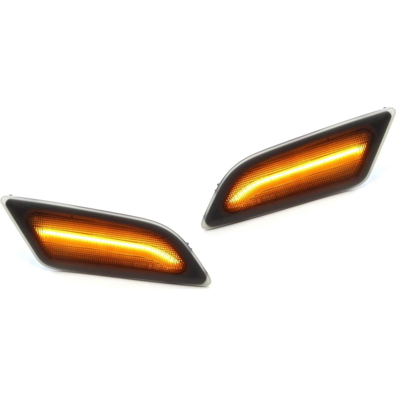 Kit Luz Marcador Lateral LED Ahumada Ámbar iJDMTOY para Mercedes 2012-14