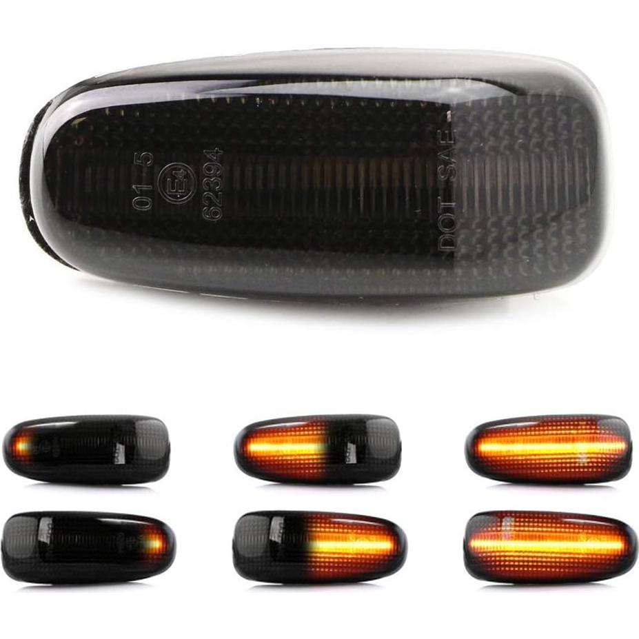 Luz LED Secuencial Lateral iJDMTOY Ahumada para Mercedes