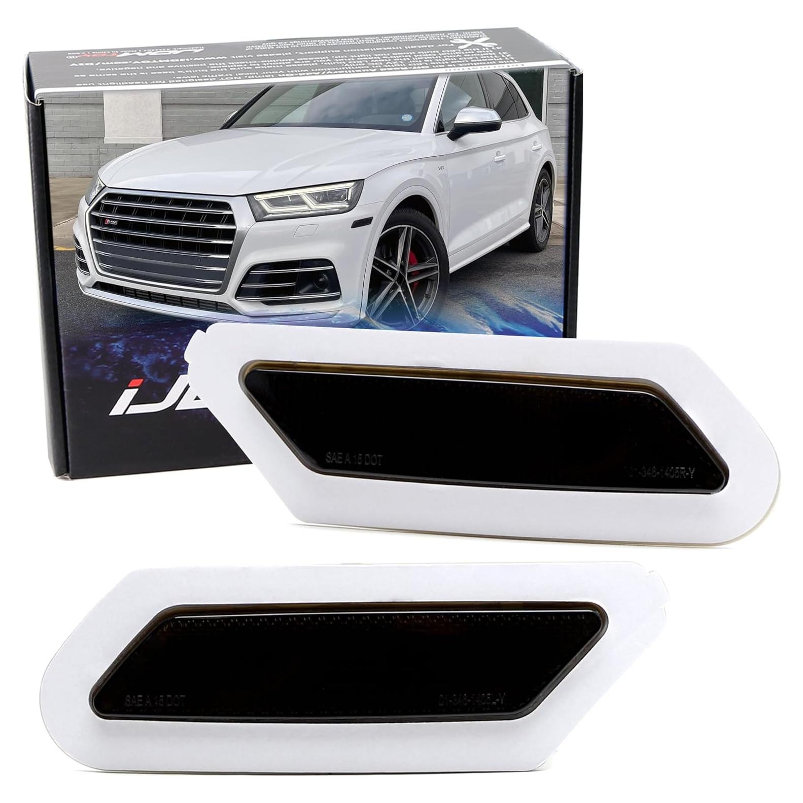 Marcadores Laterales Ahumados iJDMTOY para Audi Q5/SQ5 2018-2020