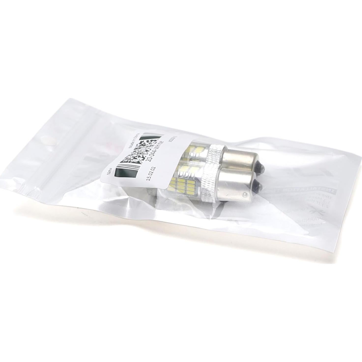 Bombillas LED iJDMTOY 54-SMD 7507 PY21W Canbus Blancas para BMW