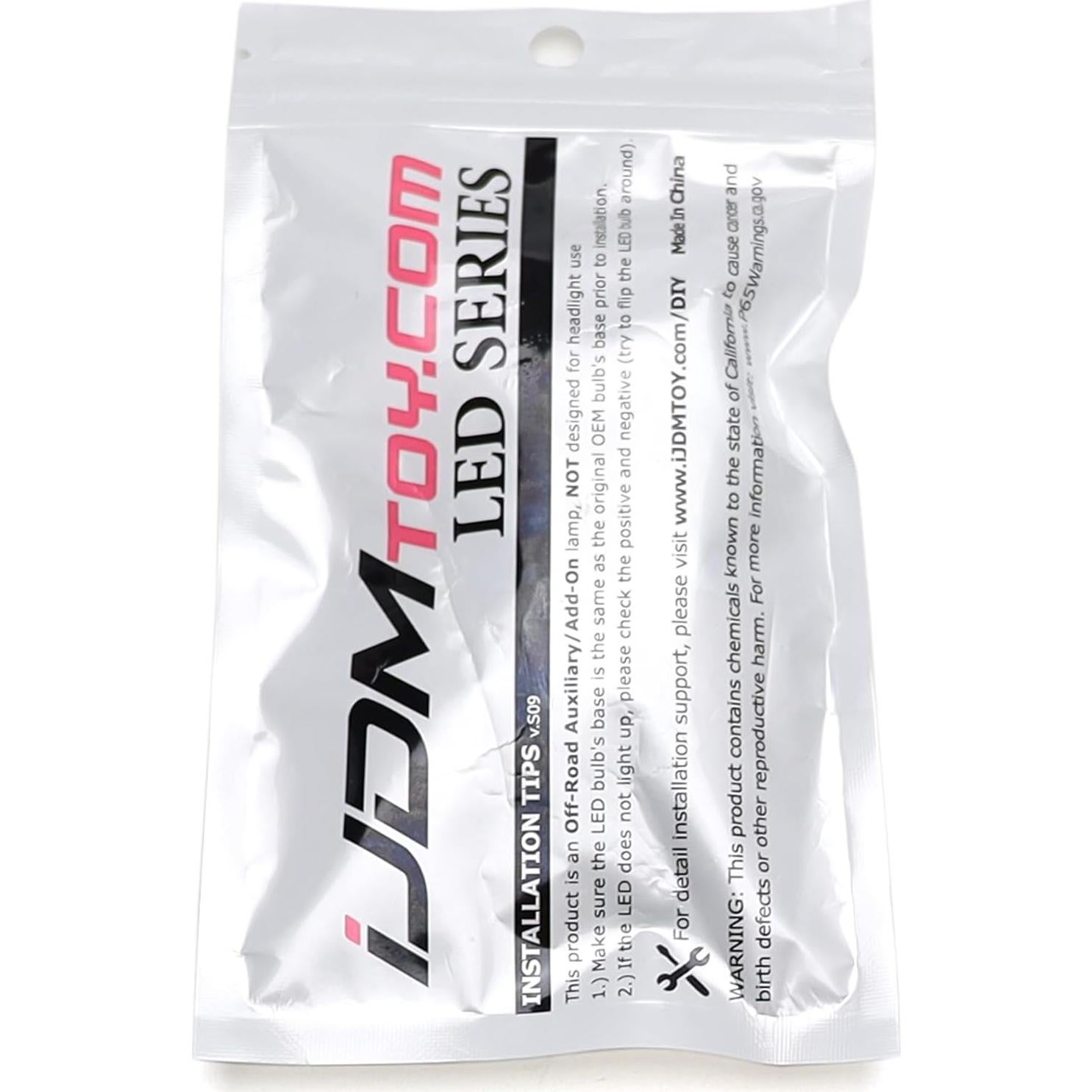 Bombillas LED iJDMTOY 54-SMD 7507 PY21W Canbus Blancas para BMW