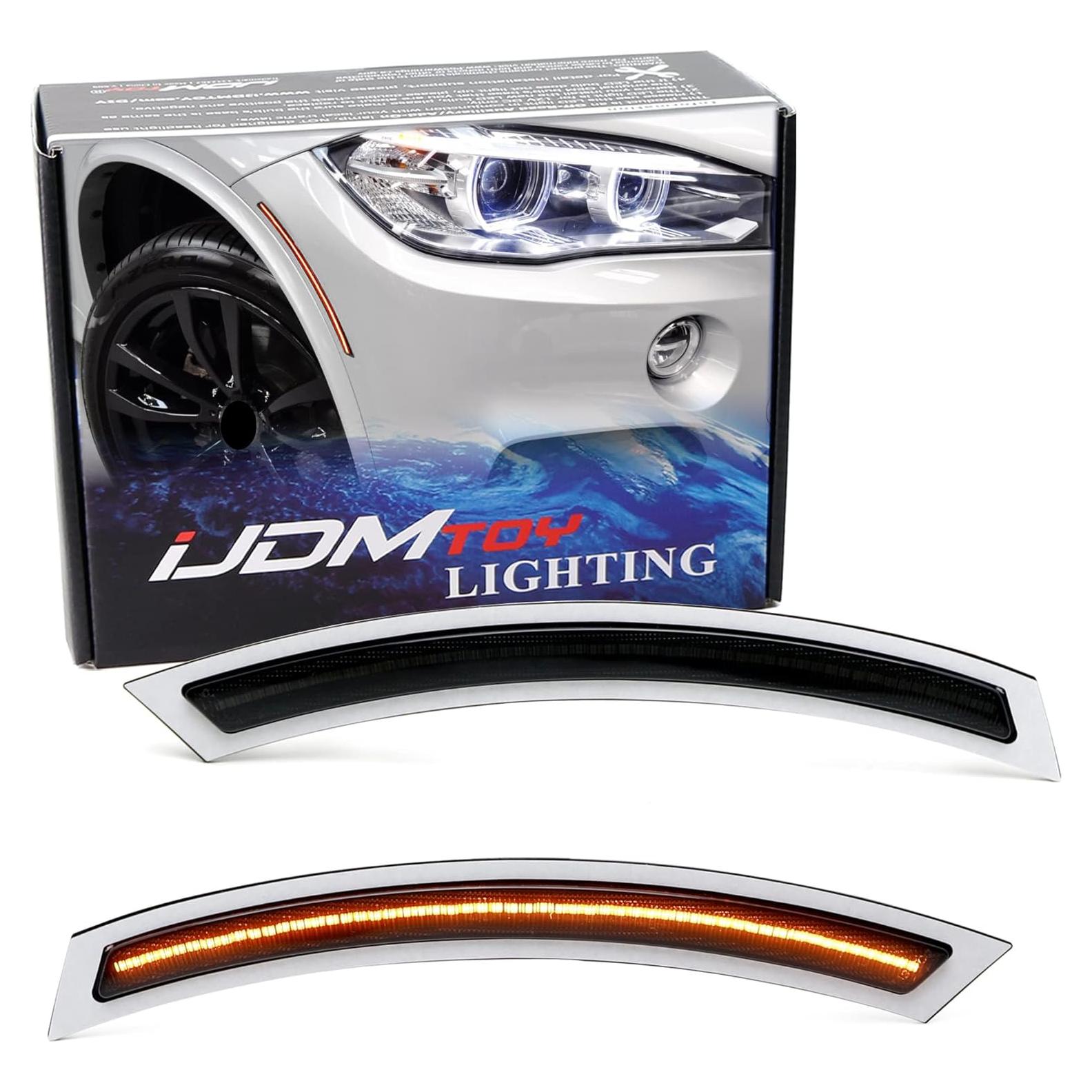 Kit de Luz de Marcador Lateral LED iJDMTOY Ahumada para BMW F15 X5