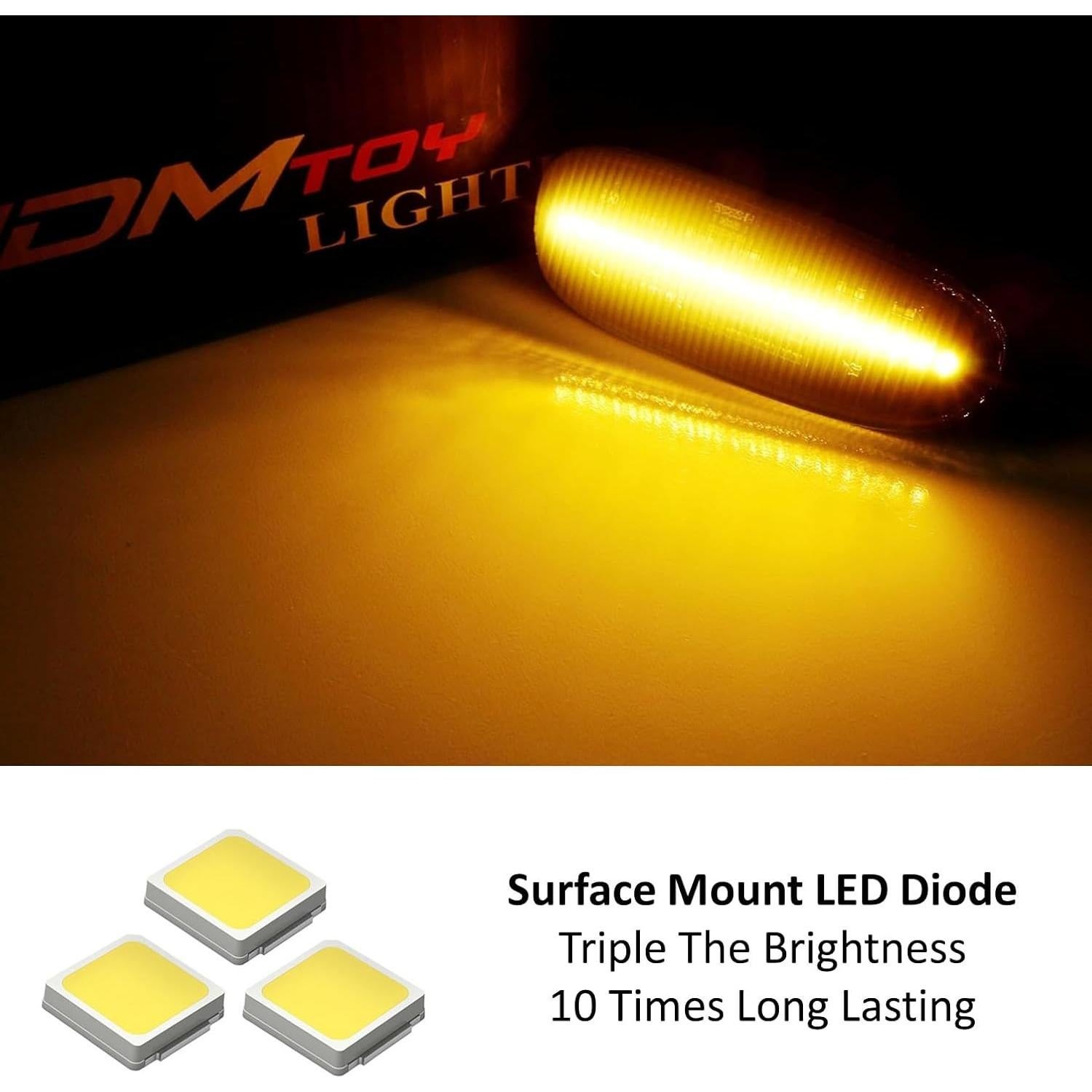 Luz Marcadora Lateral LED Ahumada iJDMTOY para Subaru 1993-1999