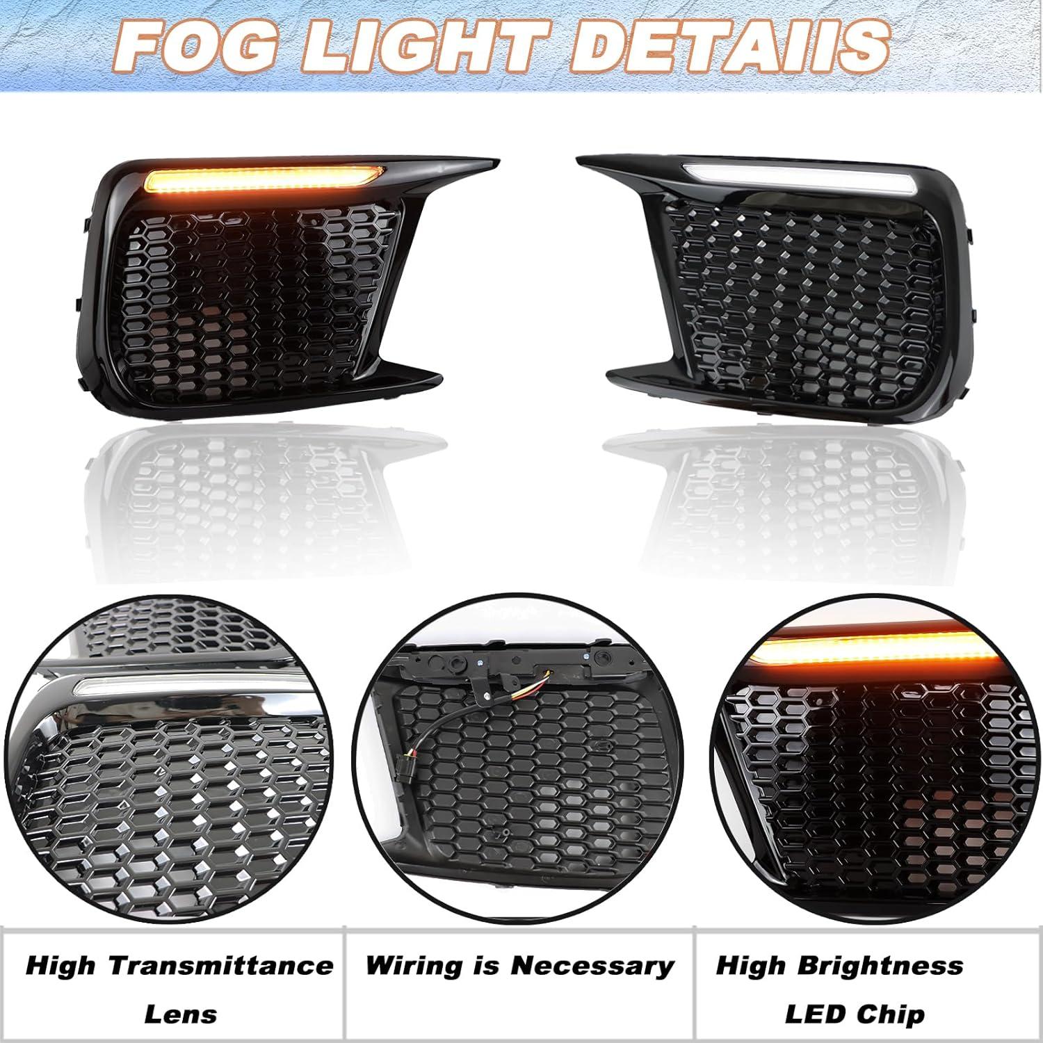 Luz de Niebla Delantera KEEGTBOX para Subaru WRX STI 2018-2021