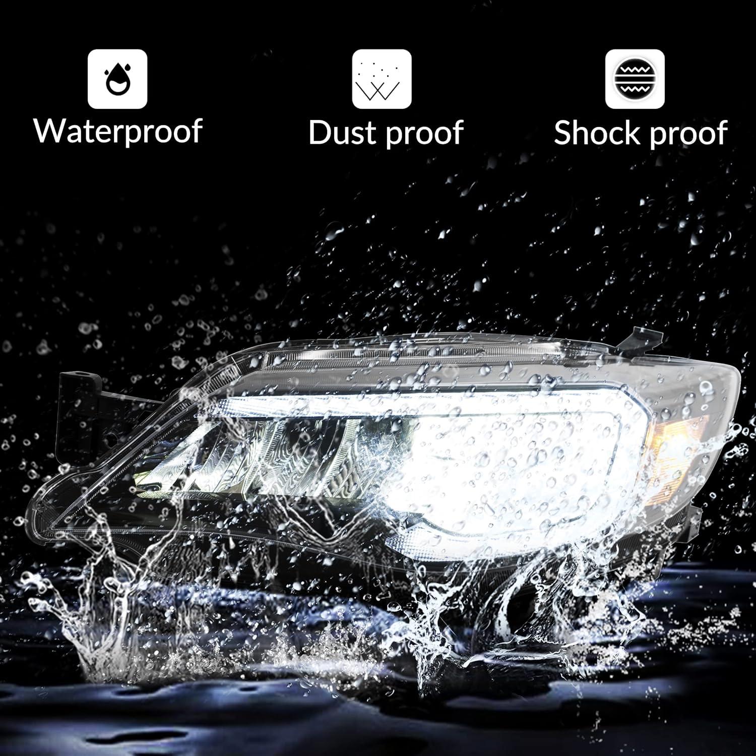 Faros LED VLAND para Subaru WRX Impreza 2008-2014 Ámbar