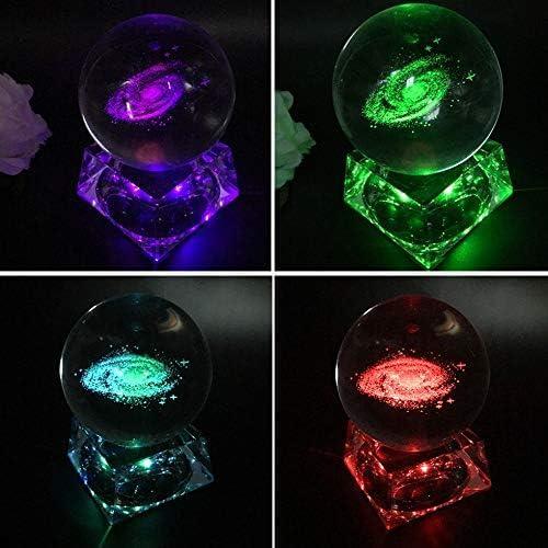 Bola de Cristal Galáctica Zulux 80mm con Base LED