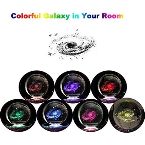 Bola de Cristal Galáctica Zulux 80mm con Base LED