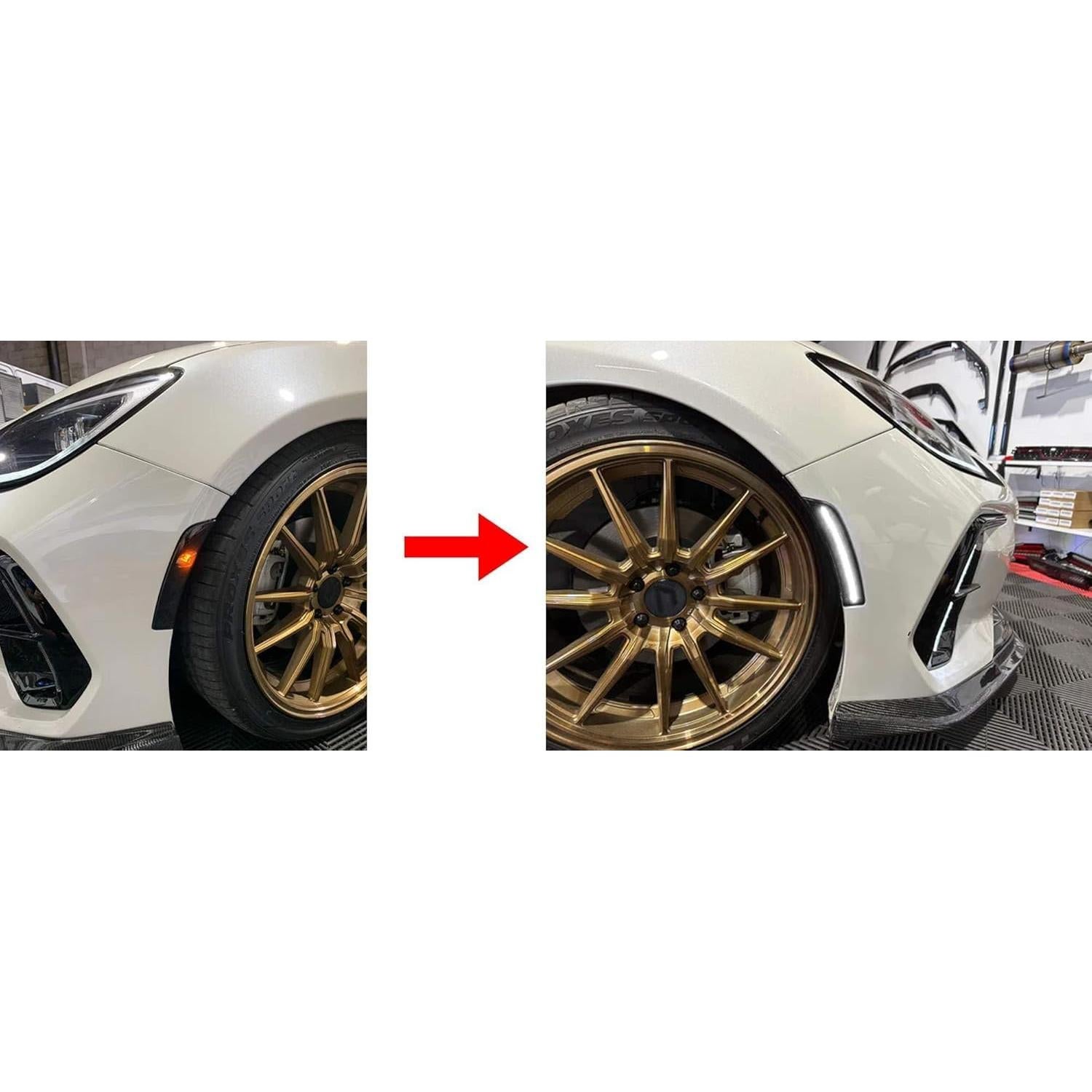 Kit de Luz de Marcador Lateral LED iJDMTOY 36-SMD Blanca