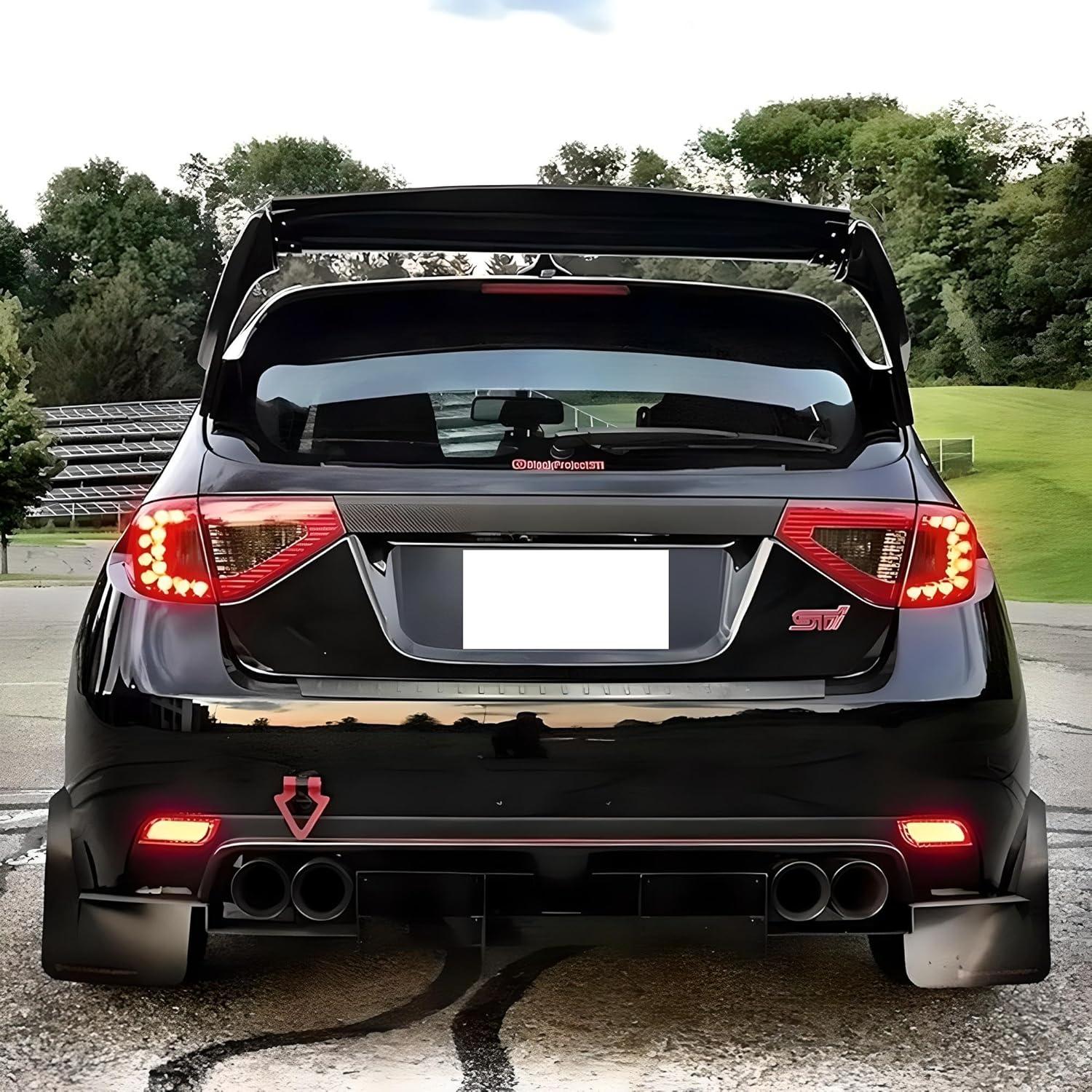 Luces LED Reflectoras de Parachoques iJDMTOY Rojo para Subaru