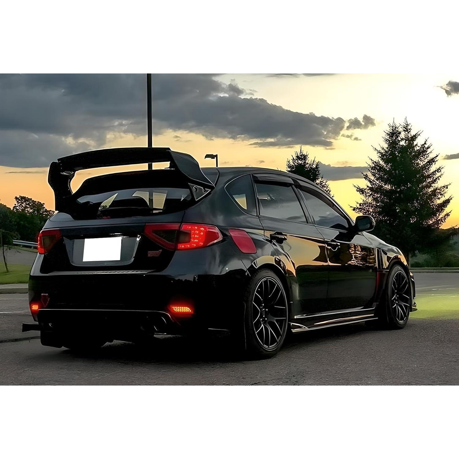 Luces LED Reflectoras de Parachoques iJDMTOY Rojo para Subaru