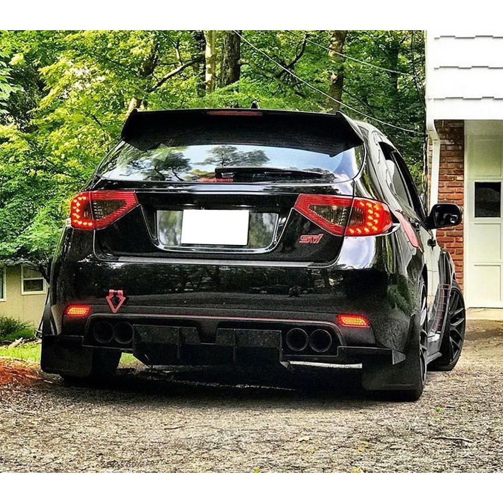 Luces LED Reflectoras de Parachoques iJDMTOY Rojo para Subaru