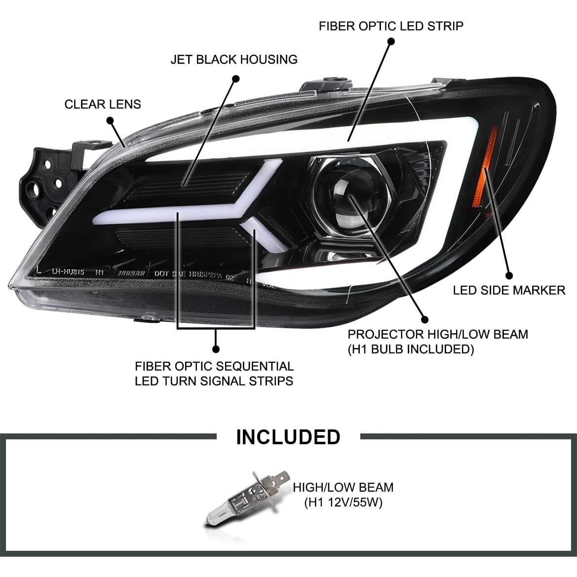 Faros Proyector SPEC-D Tuning Subaru Impreza WRX/STI 2006-2007