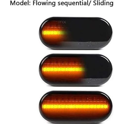 Gempro Luz de Señal LED Ámbar Dinámico para VW Golf/Jetta/Passat